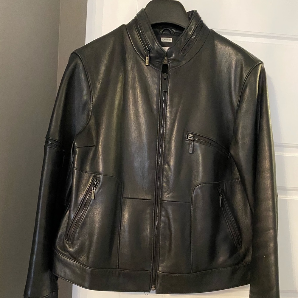 CALVIN KLEIN LEATHER JACKET🖤